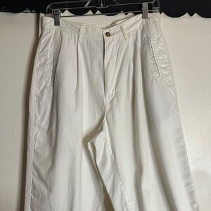 Elegant Women's White Straight Leg Pants